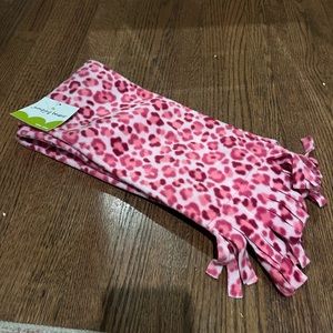 Pink Leopard Scarf, NWT